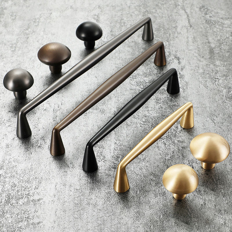 Furniture Hardware Gold - Multi tamanho latão sólido ouro moderno