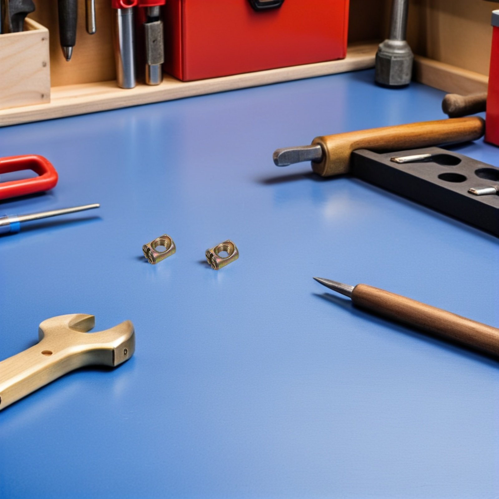 Furniture Hardware Barrel Nut - Kit de 50 peças de porcas