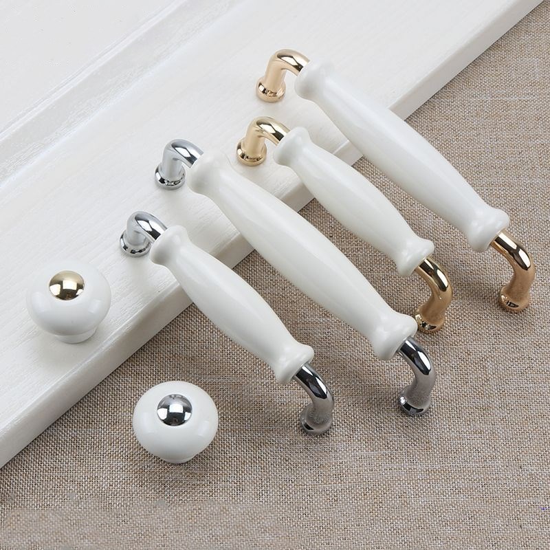 Furniture Hardware Drawer Pulls - Puxadores de Cerâmica para Móveis Modernos,