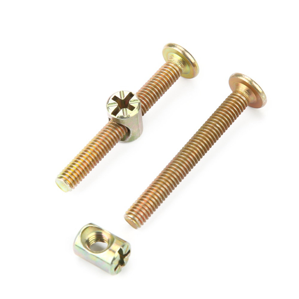 Furniture Hardware Barrel Nut - Conjunto de 10 parafusos universais com
