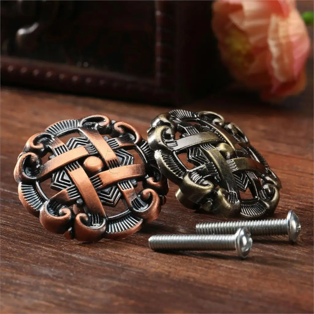 Furniture Hardware Drawer Pulls - Bowarepro-puxador retrô oco de liga de