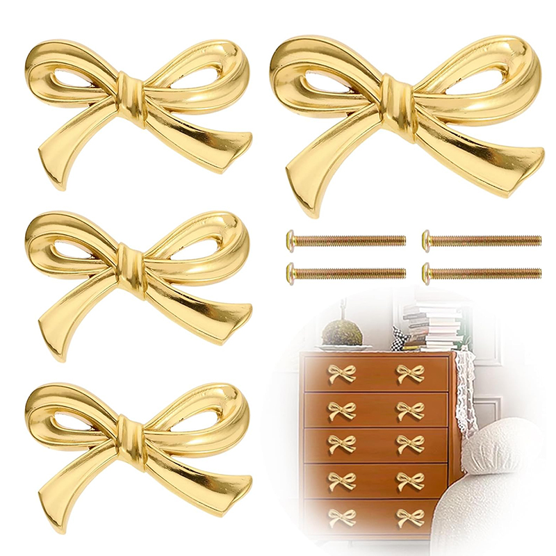 Furniture Hardware Gold - 2/4/8 Peças Puxadores de Gaveta e