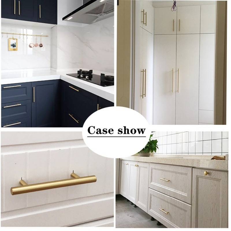 Moderno ouro escovado armário  - Furniture Hardware Drawer Pulls avaliação e preço