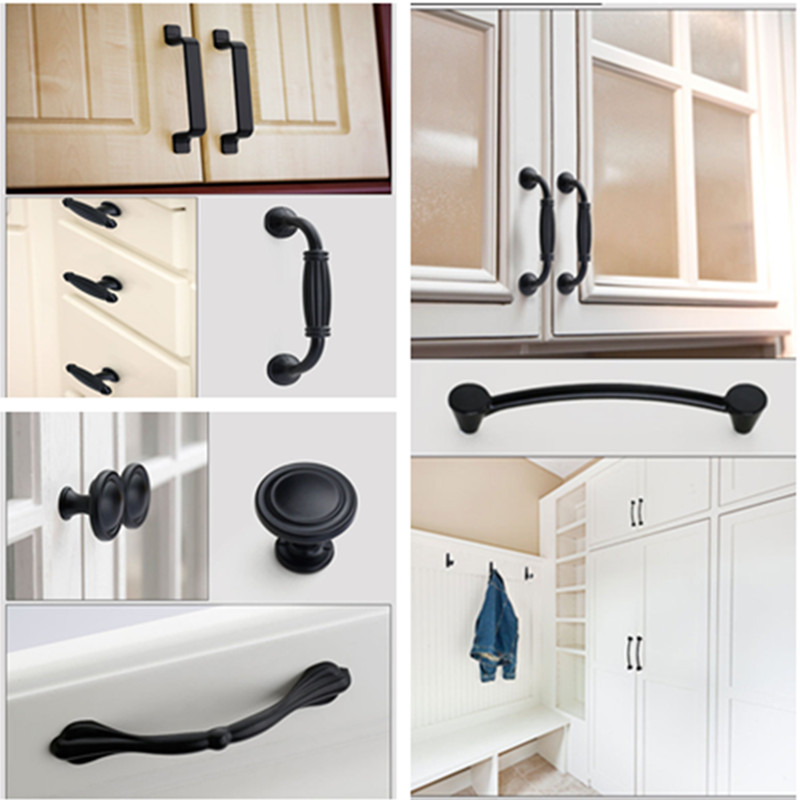 Puxadores pretos para móveis,  - Furniture Hardware Drawer Pulls avaliação e preço
