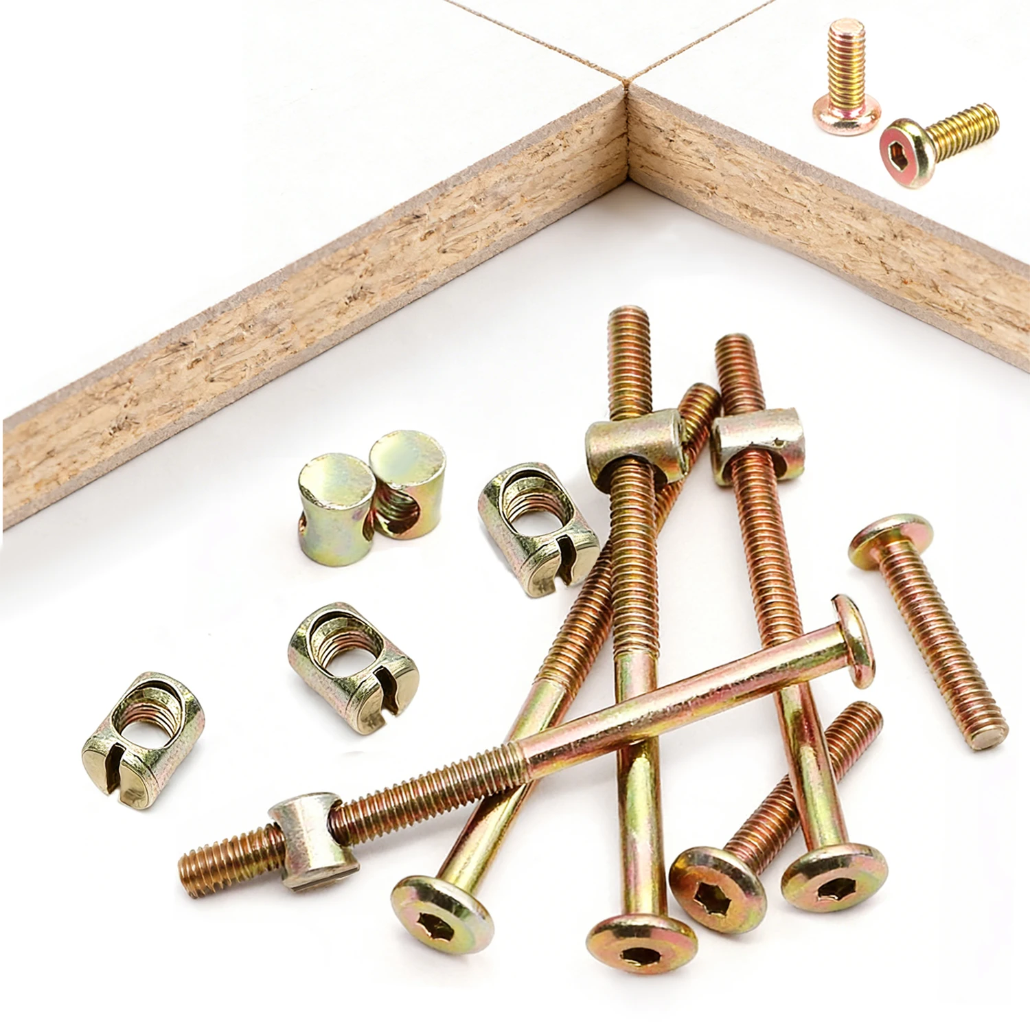 10/20 Peças Parafusos de Cabeç - Furniture Hardware Barrel Nut avaliação e preço