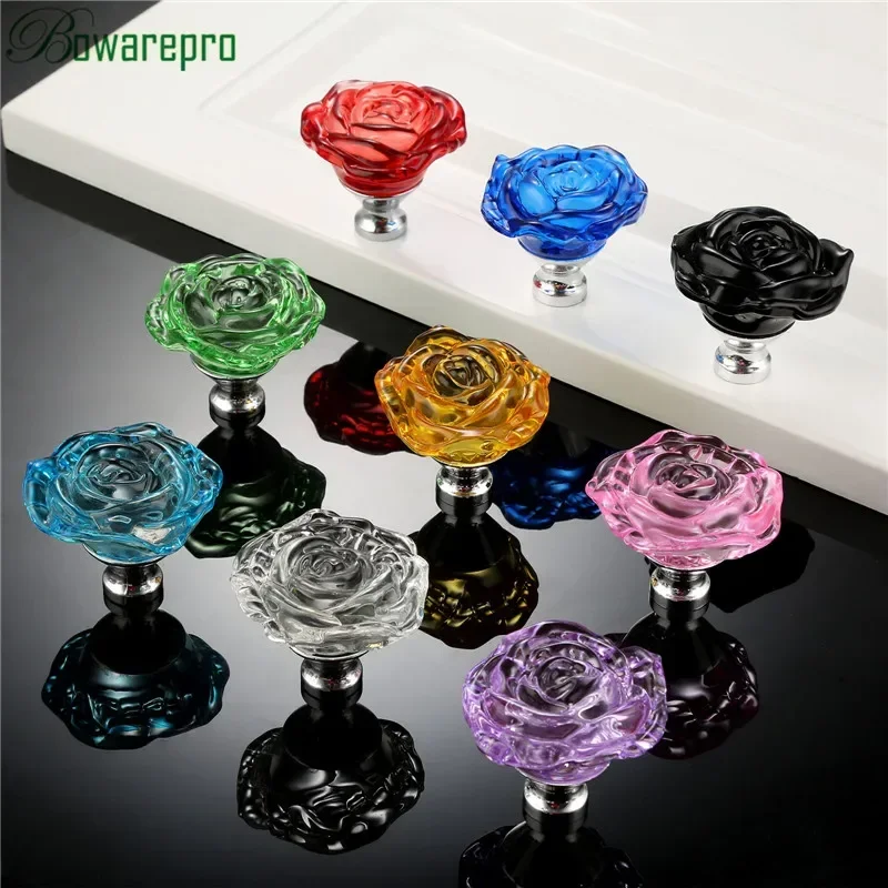 Bowarepro 50mm cristal rosa al - Furniture Hardware Drawer Pulls avaliação e preço