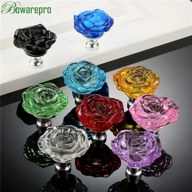 Bowarepro 50mm cristal rosa al - Furniture Hardware Drawer Pulls avaliação e preço