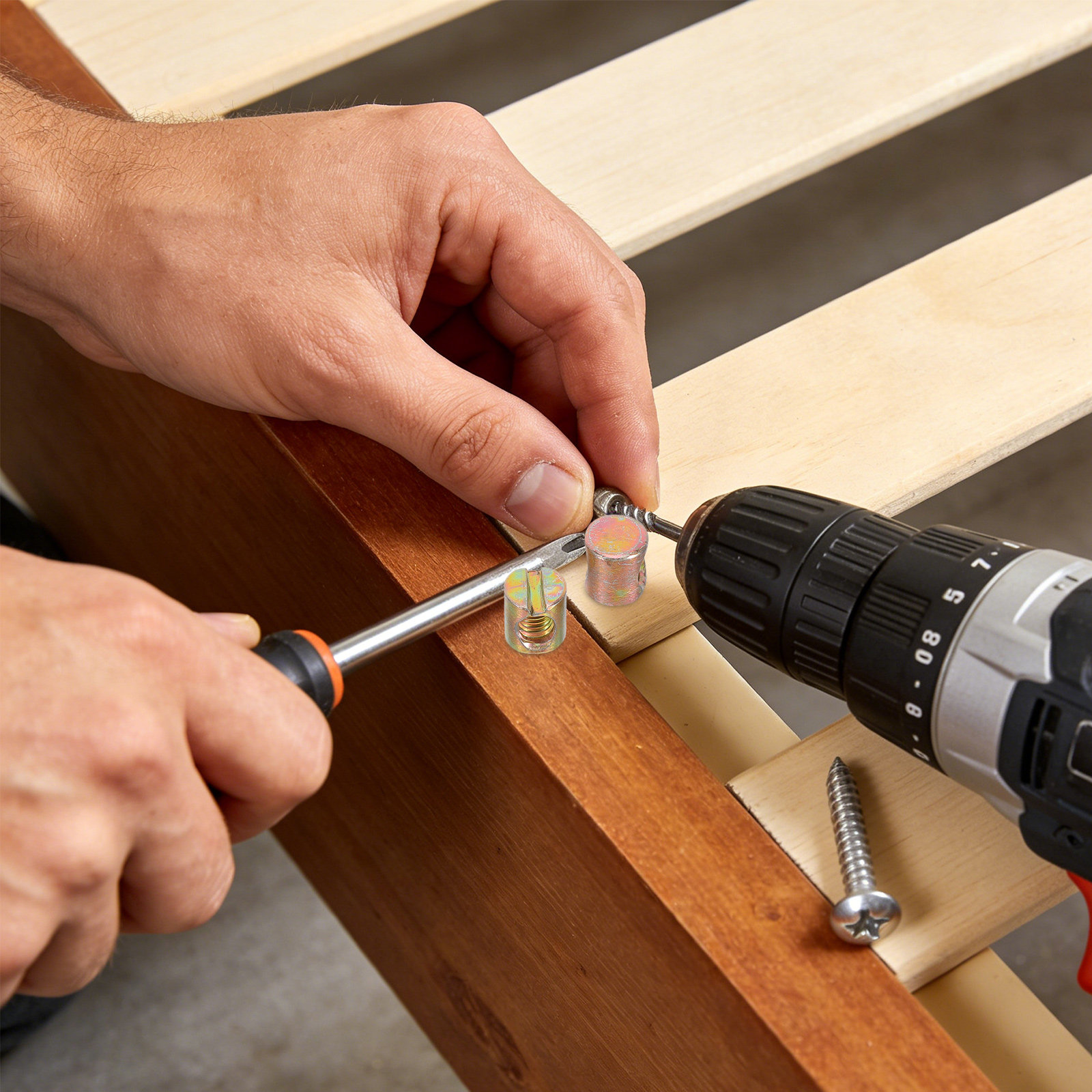 100 Peças Porcas para Móveis M - Furniture Hardware Barrel Nut avaliação e preço