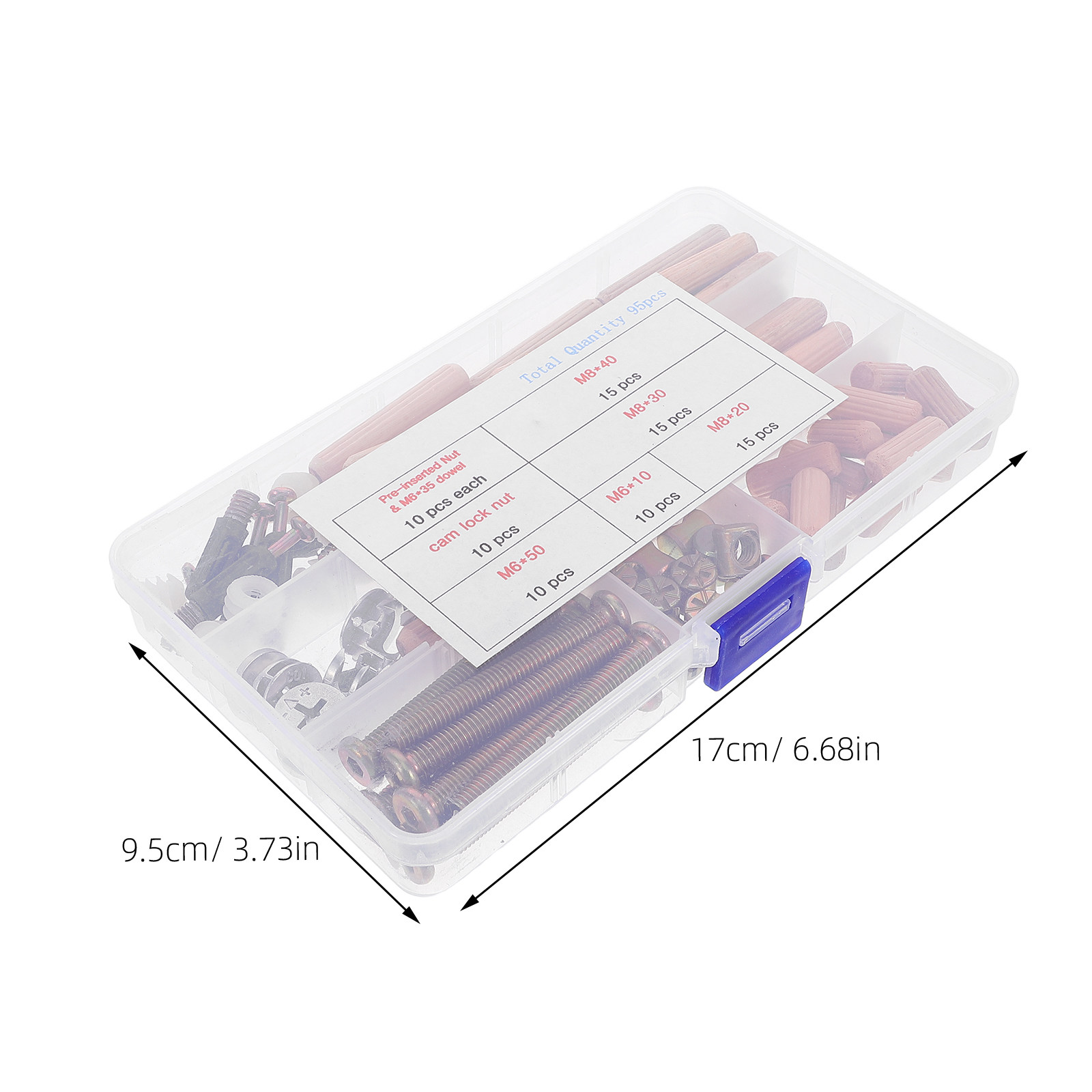 Conjunto de 95 peças de conect - Furniture Hardware Barrel Nut avaliação e preço