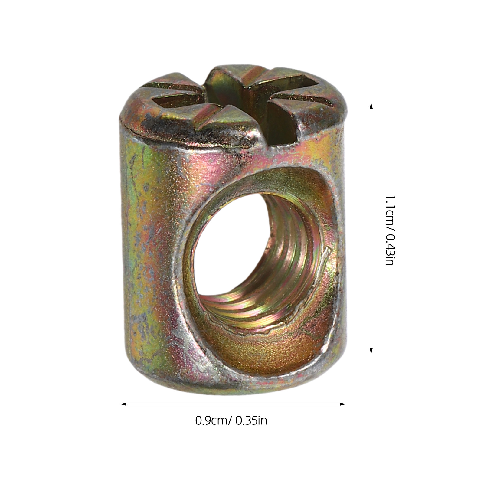 Kit de 50 Peças de Porcas Cilí - Furniture Hardware Barrel Nut avaliação e preço