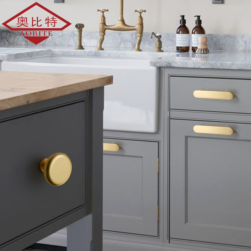 AOB Gold Kitchen Cabinet Porta - Furniture Hardware Items avaliação e preço