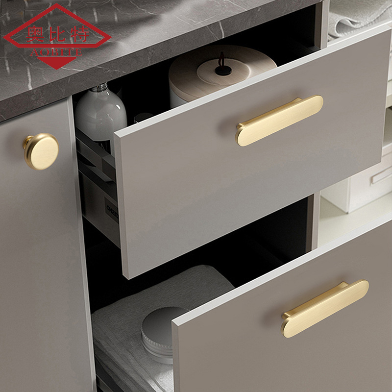 AOB Gold Kitchen Cabinet Porta - Furniture Hardware Items avaliação e preço