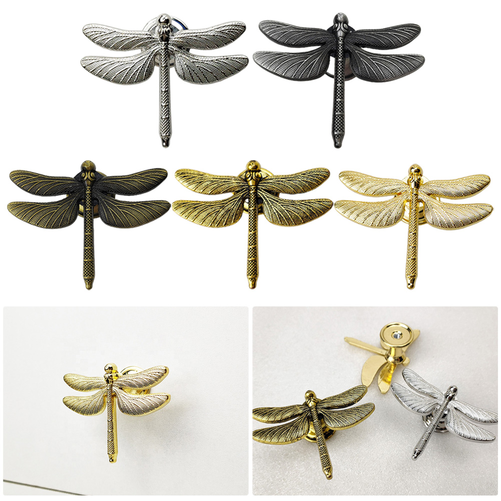 Nordic ouro libélula único fur - Furniture Hardware Gold avaliação e preço