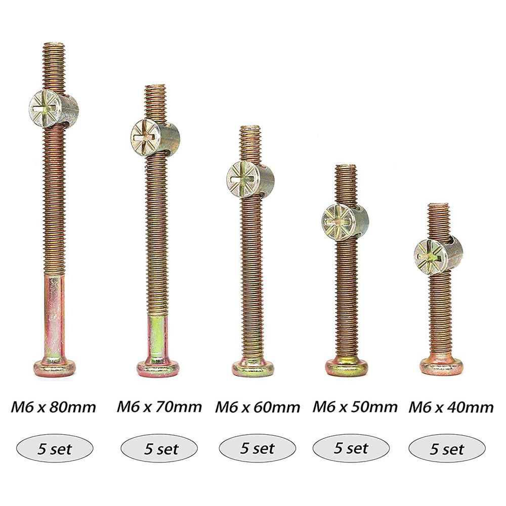 Parafusos Sextavados M6 com Po - Furniture Hardware Barrel Nut avaliação e preço