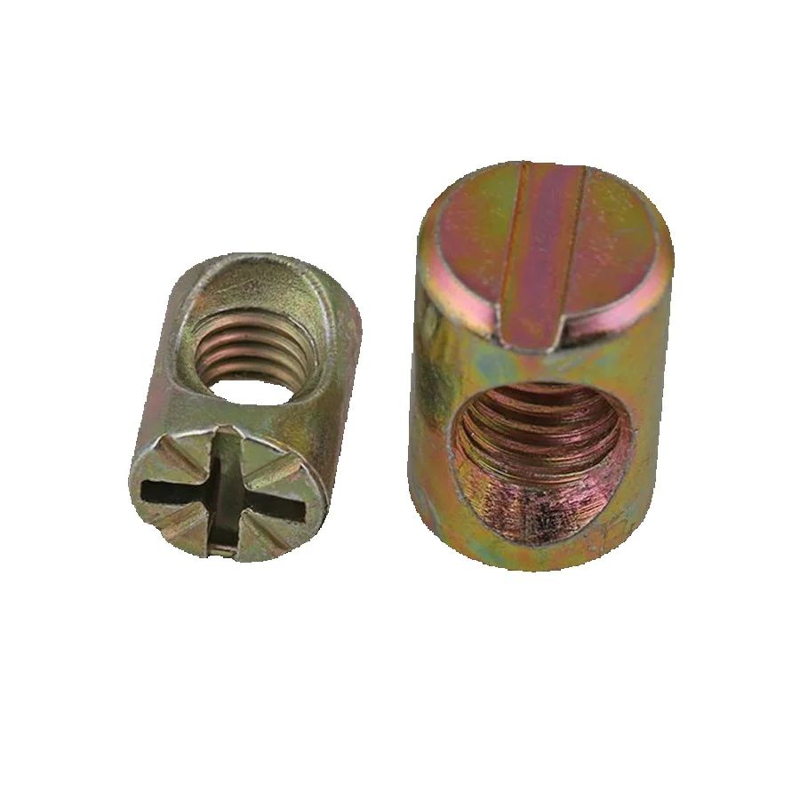 100 peças de Porcas de Barril  - Furniture Hardware Barrel Nut avaliação e preço