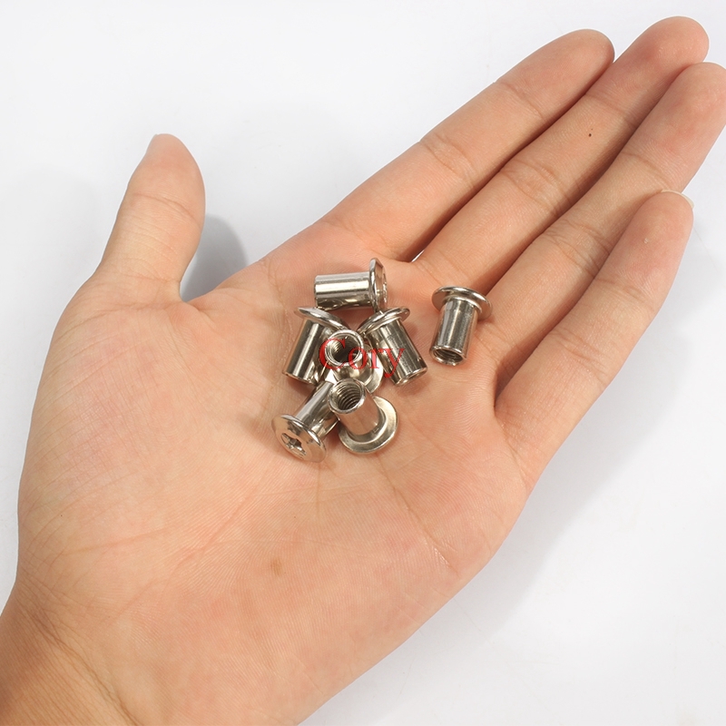 10 peças 6mm porca de barril c - Furniture Hardware Barrel Nut avaliação e preço